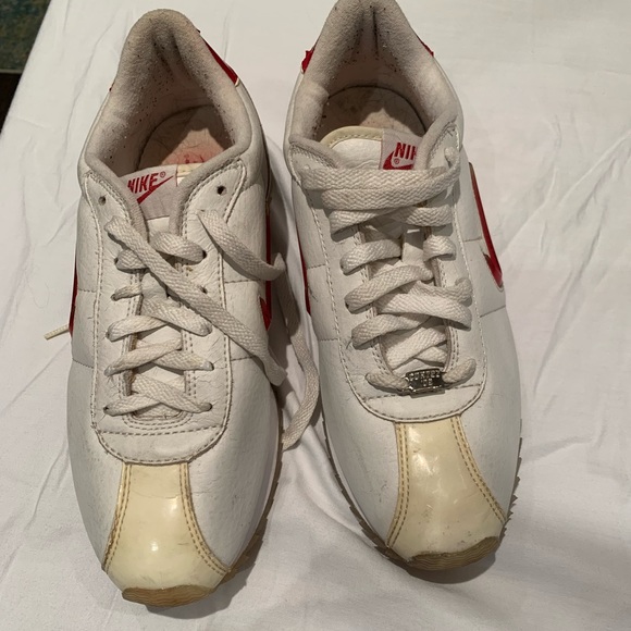 Nike Cortez Basic White Gym Red N-60-008 - Picture 3 of 3